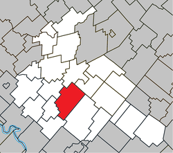 Warwick Quebec location diagram